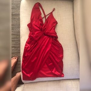Red Club/Semi Formal dress size L, fits like M